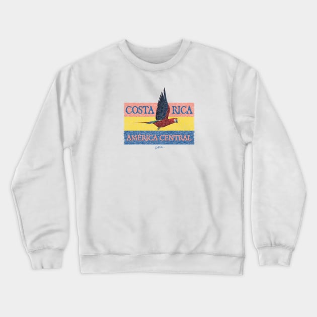 Costa Rica, America Central, Scarlet Macaw Crewneck Sweatshirt by jcombs